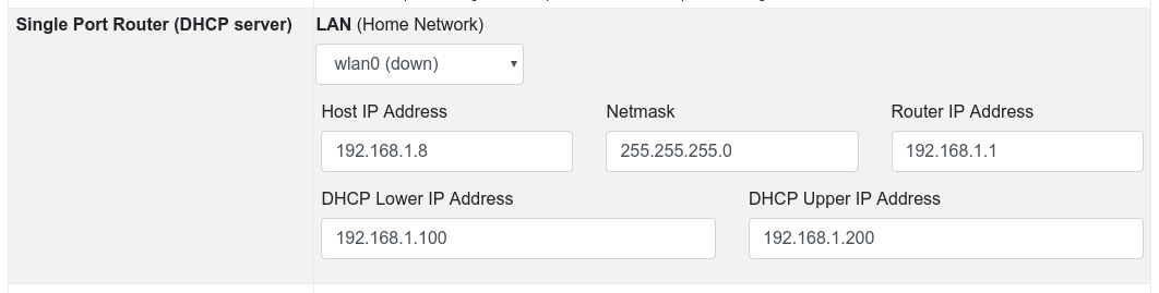 nFW DHCP Server Mode