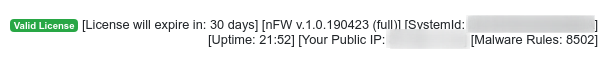 nFW License Status