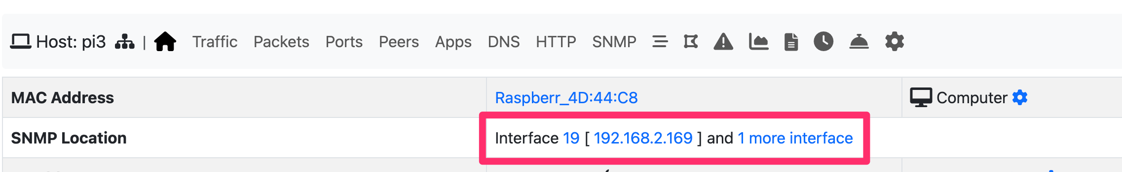 SNMP Interfaces and MAC Addresses