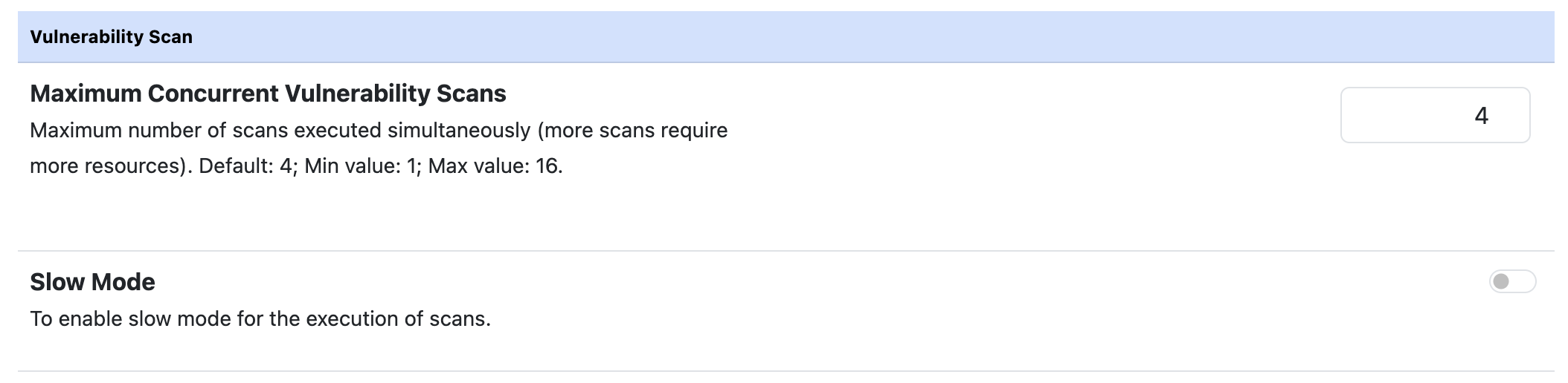 Active Scan Preferences