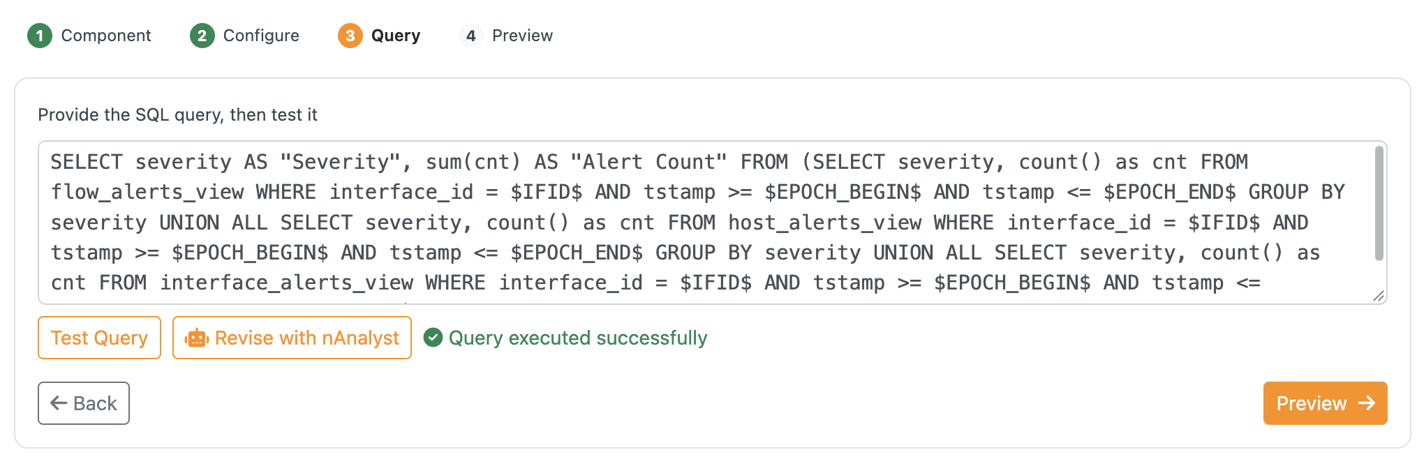 Widget preview and sizing