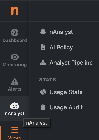 nAnalyst Menu