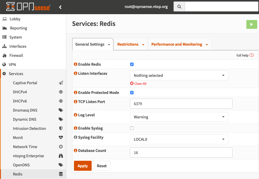 Redis Configuration