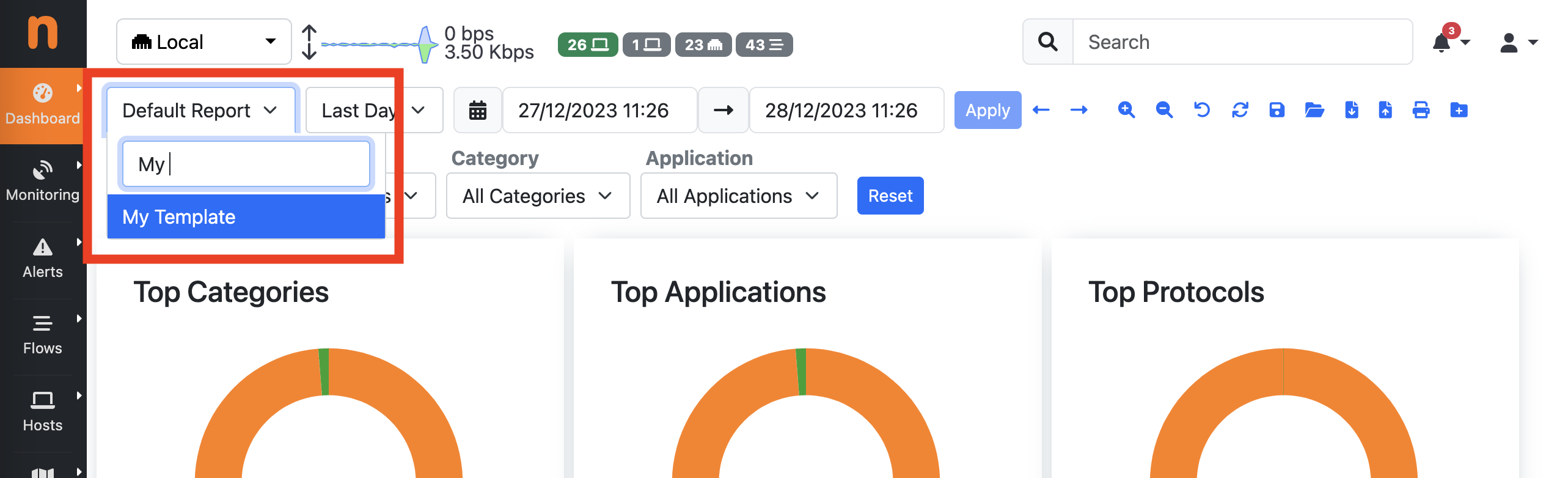 Report Template Selector