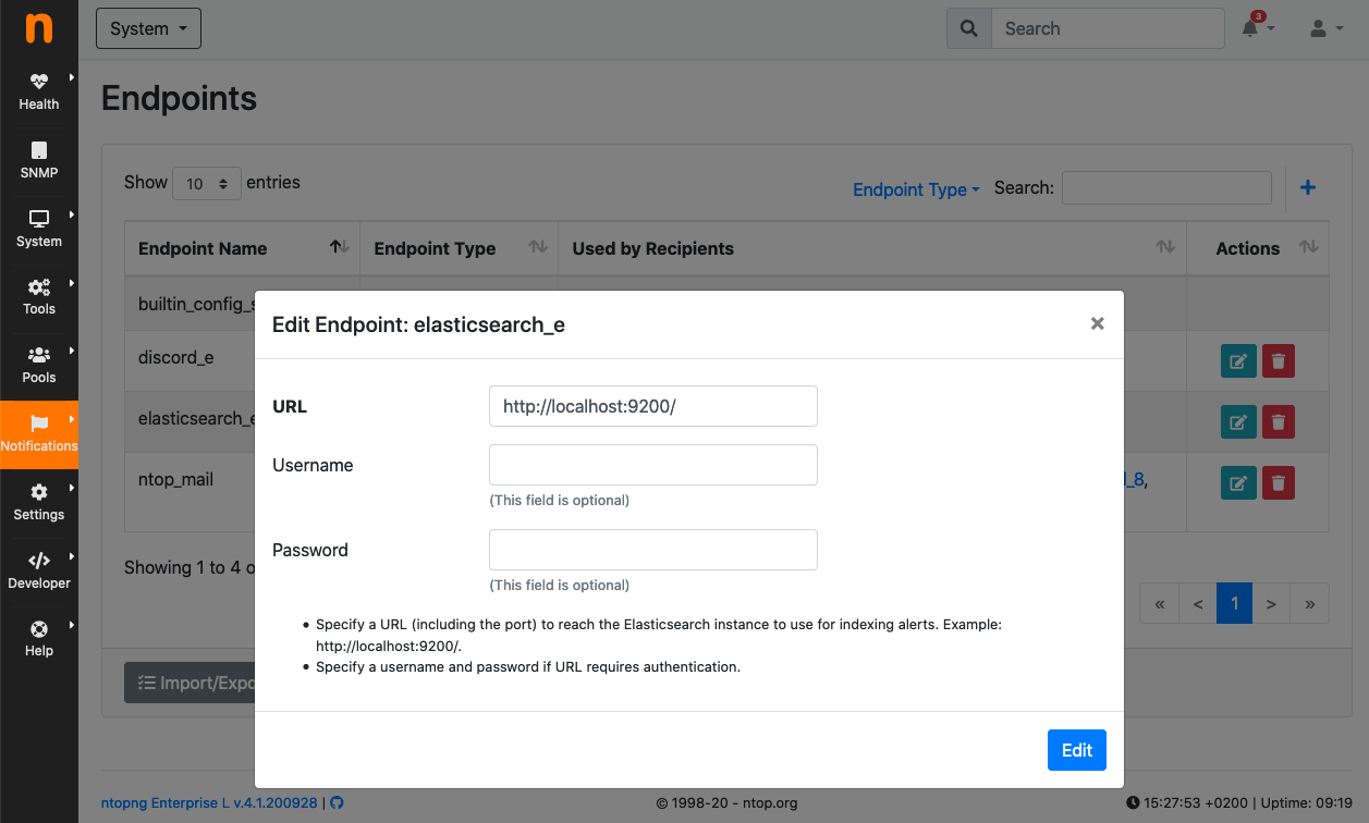 Elasticsearch Endpoint