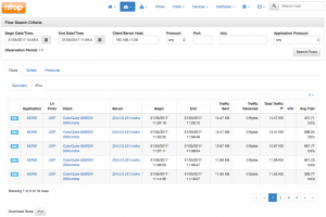 Historical flow explorer